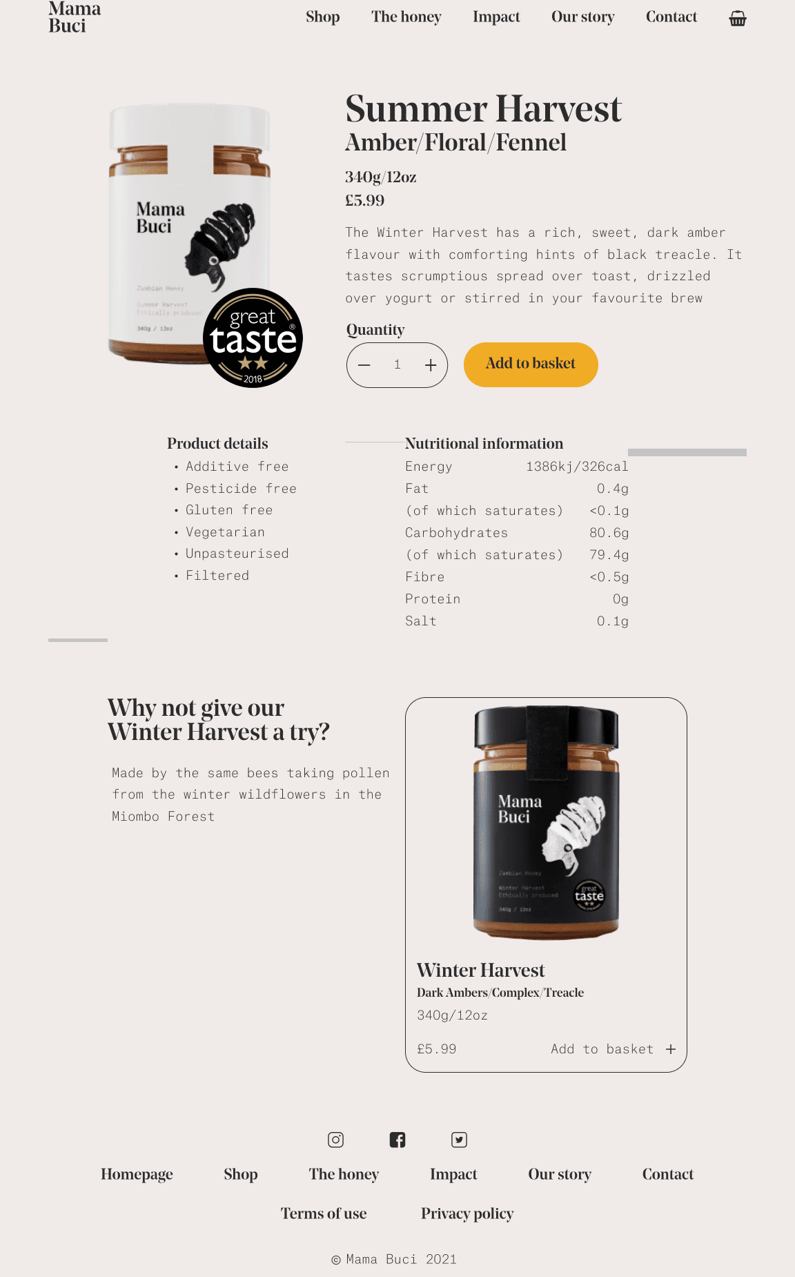 Mama Buci Product Page